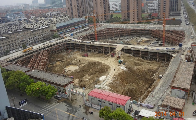 嘉興八佰伴深基坑支護(hù)工程